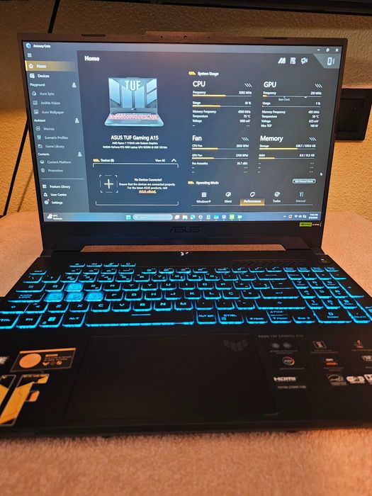 ASUS TUF Gaming A15 | RTX 4060 | Ryzen 7 | 32GB RAM | 1TB SSD | Como novo