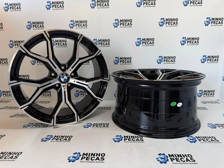 Jantes Look BMW X6 M em 20 (5x120) Preto e Polido
