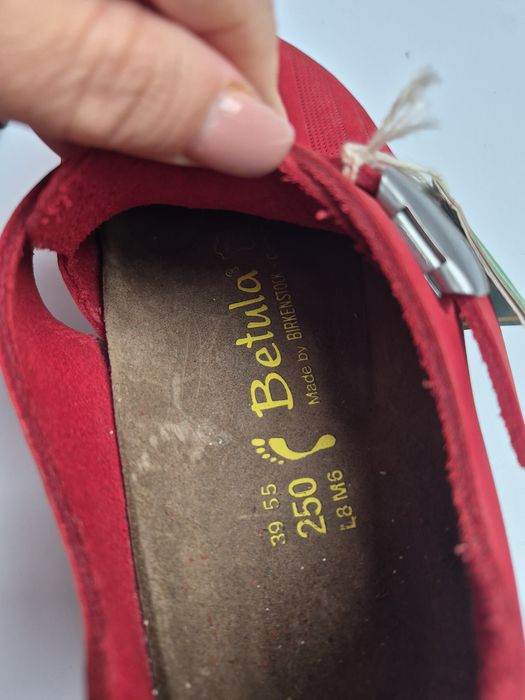 Buty birkenstock betula 39 czerwone