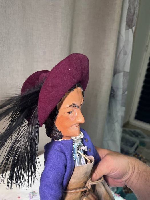 Stara marionetka kolekcjonerska Mamutiak Czechy 40 cm #50