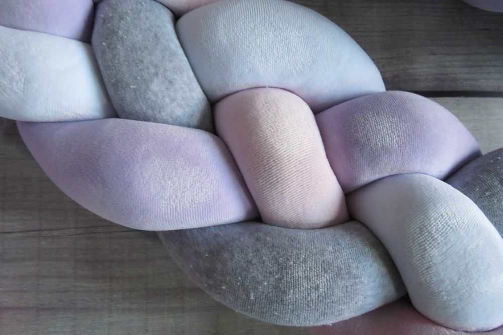 Захисний бортик в ліжечко IngVart Косичка 20х240 см Бортик в кроватку