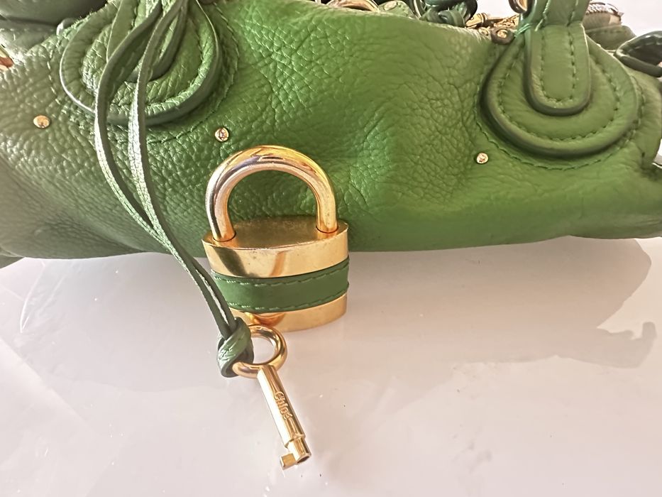 Chloé Paddington Verde c/Acessorios Dourados