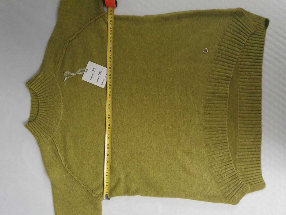Zielony, khaki sweter 8171 lxl - Szybka Wysyłka