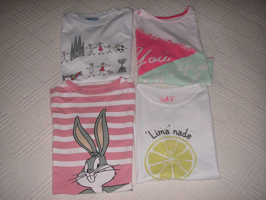 T-Shirts Zippy e Safon (Barcelona) T4/5 e 5/6
