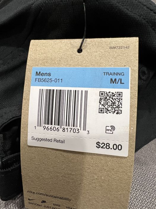 Кепка унісекс чорна Nike Df Club Black FB5625-011 оригінал нова