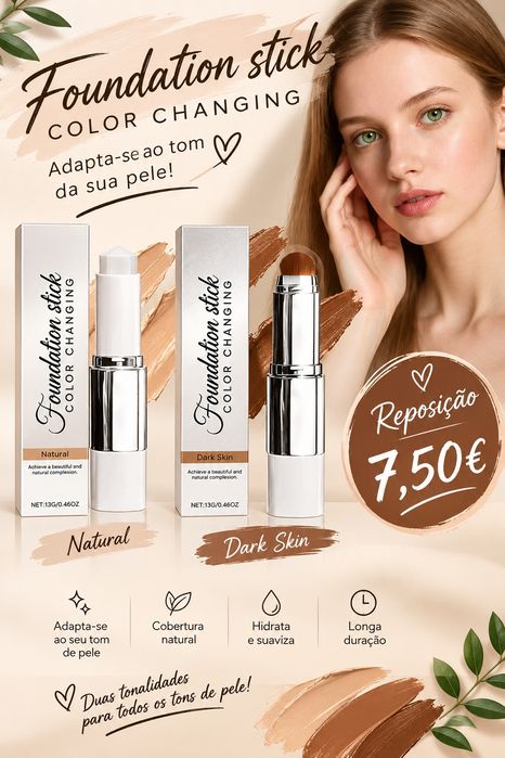 Base Coreana Natural e Dark Skin