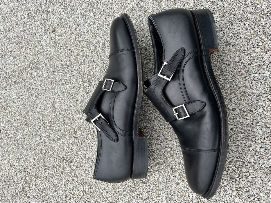 Santoni Double Monks loafery monki buty klasyczne męskie
