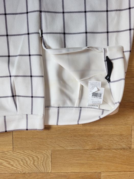 zamszowa spódnica w kratę Reserved