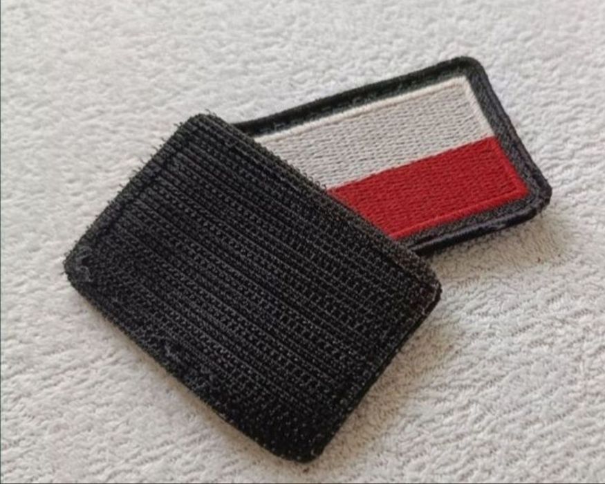 Naszywki flaga PL Polska na rzep komplet na mundur