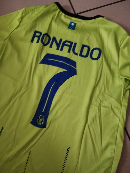 Strój Piłkarski Ronaldo #7 Al Nassr 128 cm Komplet Koszulka + Spodenki Dziecięcy