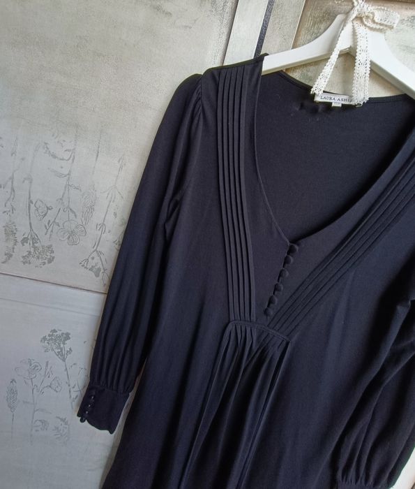 Laura Ashley biust 43x2 M dress tunika  viscose gothic romance victorian chic