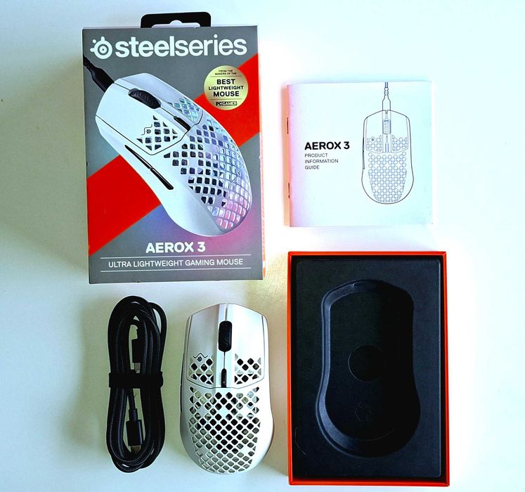 Rato Gaming SteelSeries Aerox 3 Wired (Ultra Leve - 57g) – Preço novo 60€