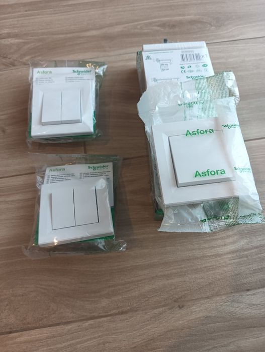 7 Interruptores comutadores Novos -Embalados Asfora Schneider Eletric*