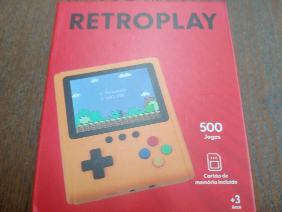 Consola Portátil Retroplay 500 Jogos (NOVA EM CAIXA) – Estilo Retro