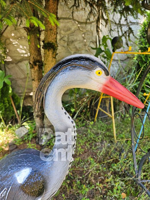 Figurka dekoracja czapla 70 cm wysoka ozdoba dom ogród taras