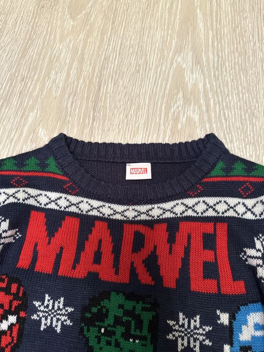 ‼️ светр новорічний Marvel 134 8 9 супергерої кофта для фотосесії