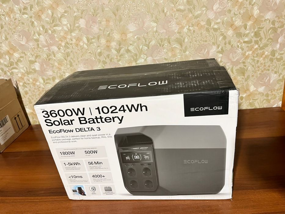 Зарядна станція EcoFlow Delta 3, 1800 Вт, 1024 Вт*год