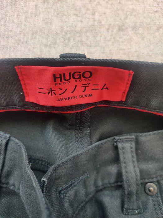 Boss Hugo 33/34 czarne slim fit spodnie jeansowe męskie jeansy oryginalne nowe limited edition