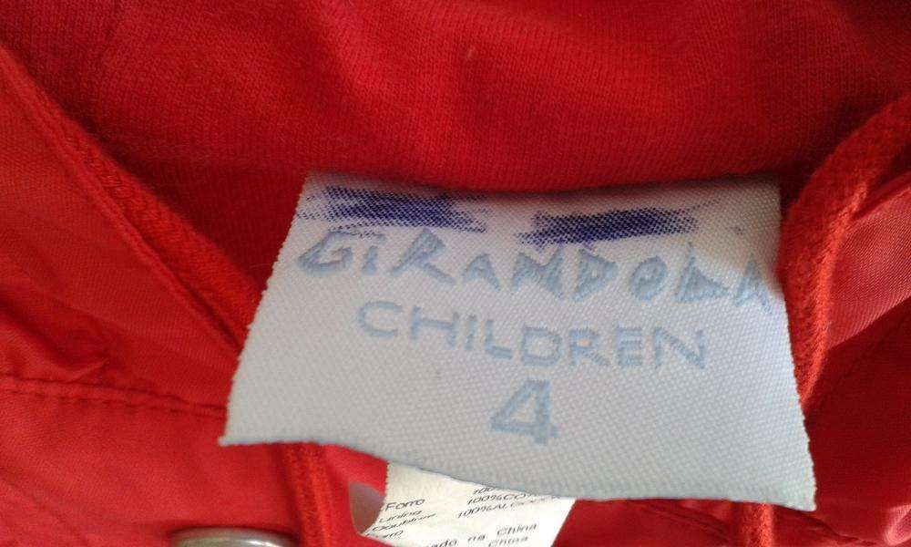 Parka vermelho para menina Girandola