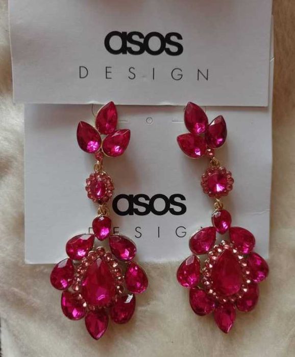 ASOS/ Ekskluzywne, długie kolczyki wieczorowe z Londynu, NOWE
