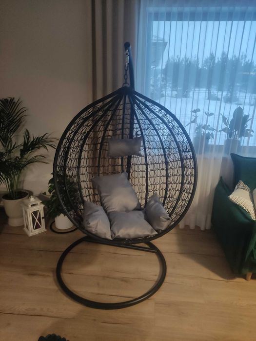 Kokon,Fotel Wiszący Ogrodowy Bujany.