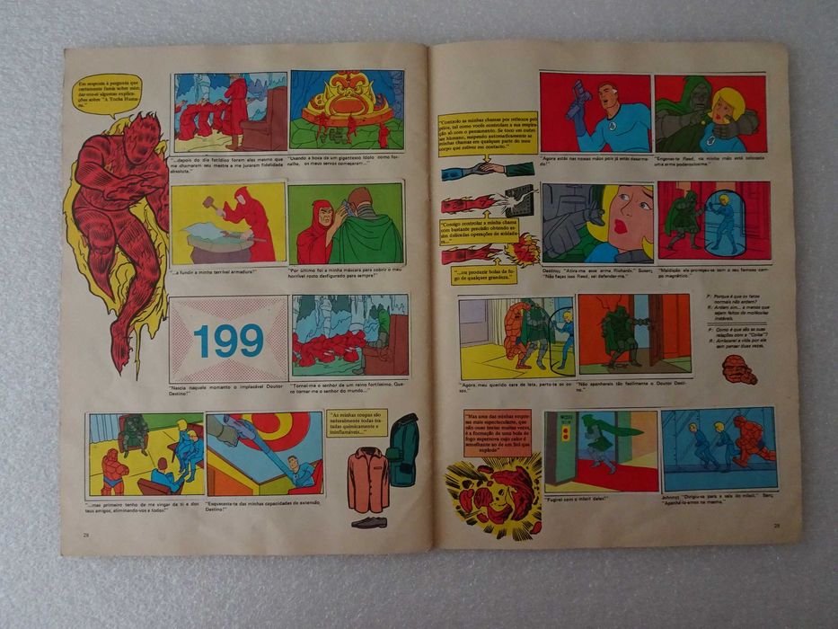 Caderneta de cromos O Homem Aranha e os Quatro Fantásticos (faltam 16)