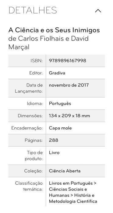 “A Ciência e os Seus Inimigos”, Carlos Fiolhais e David Marçal
