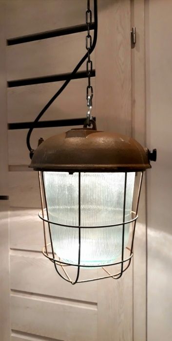 Lampy PRL/ loft/żeliwne