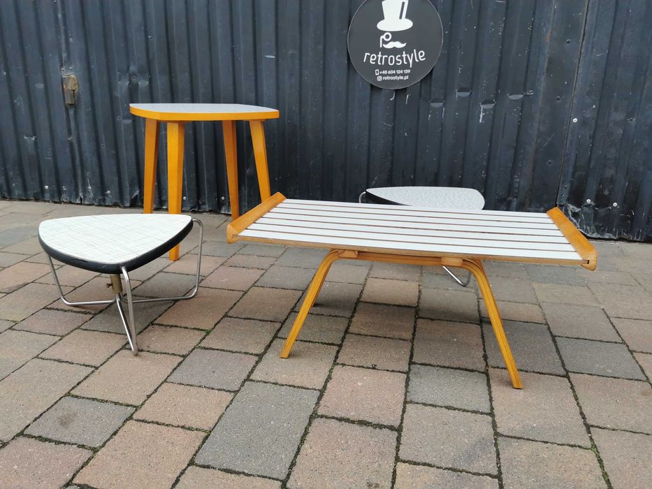 Designerski kwietnik, stojak pod kwiaty- Czechosłowacja '60-70'
