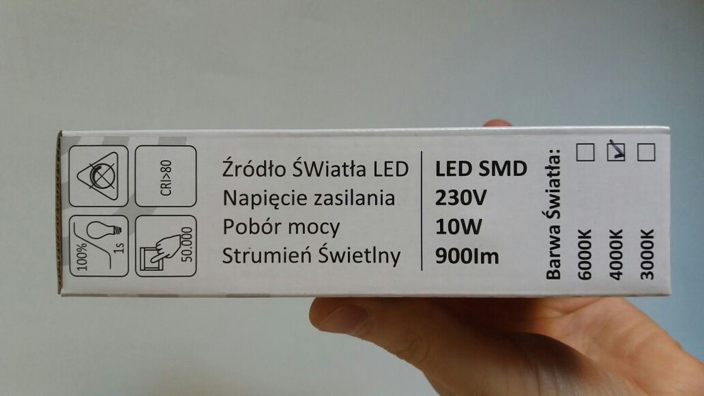 Halogen Naświetlacz  Led 10wat z czujnikiem ruchu