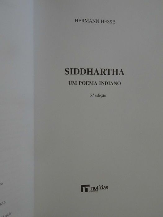 Siddhartha - Um poema indiano de Hermann Hesse