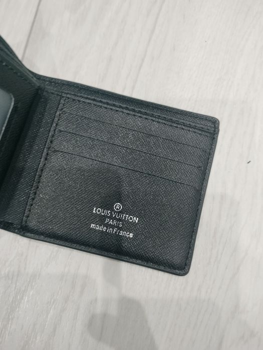 Louis Vuitton-czarny portfel męski