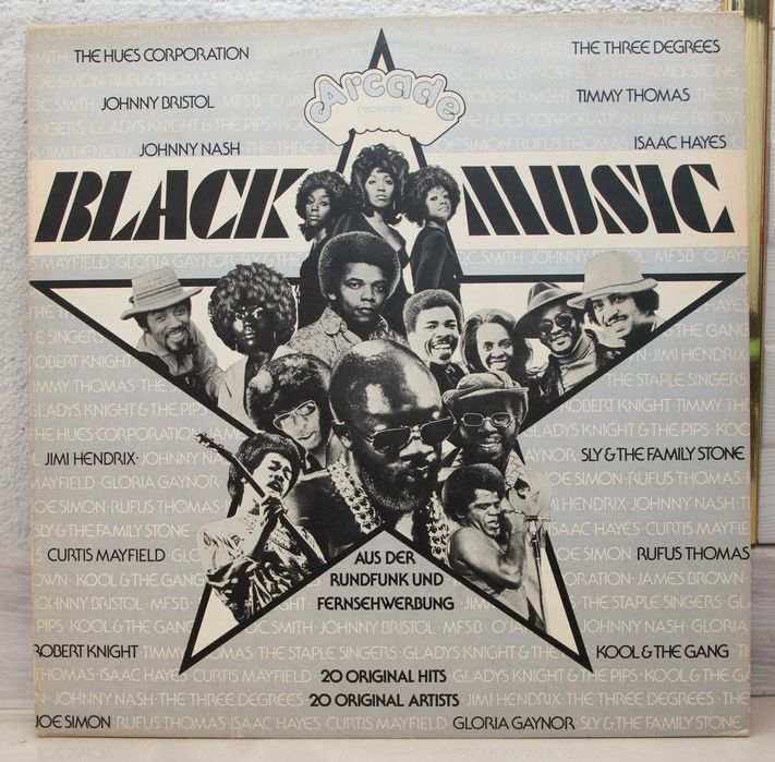 LP Black Music 20 original Hits , Arcade records Germany