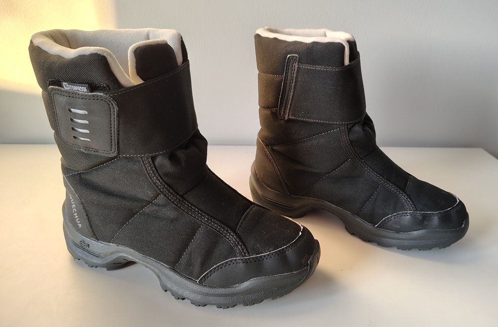 Buty Zimowe Sniegowce Quechua r. 34 | Stan BDB, Ciepłe Wodoodporne