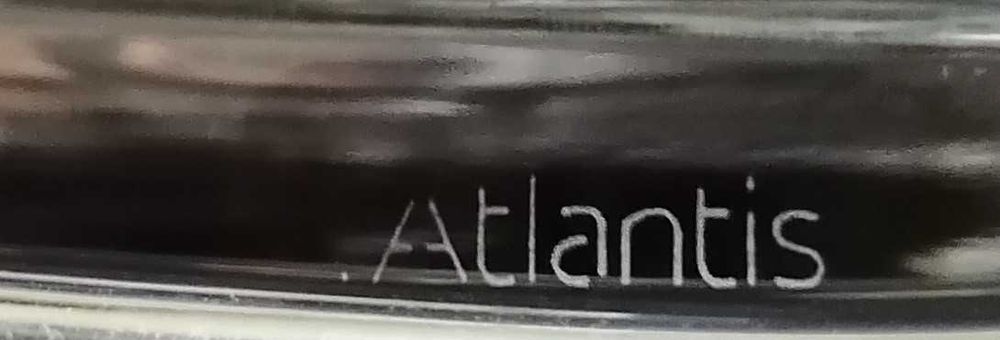 Garrafa + 6 copos de whiskey de cristal Atlantis – como novo