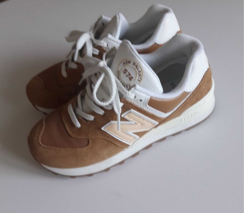 New Balance "574" rozm 36 karmelowe