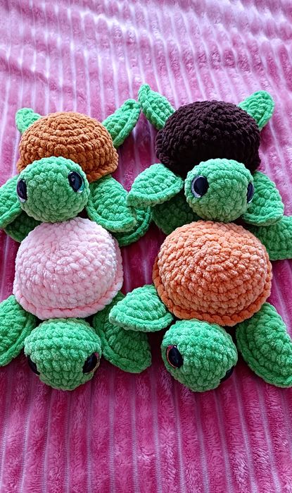 Maskotka żółwik na szydełku