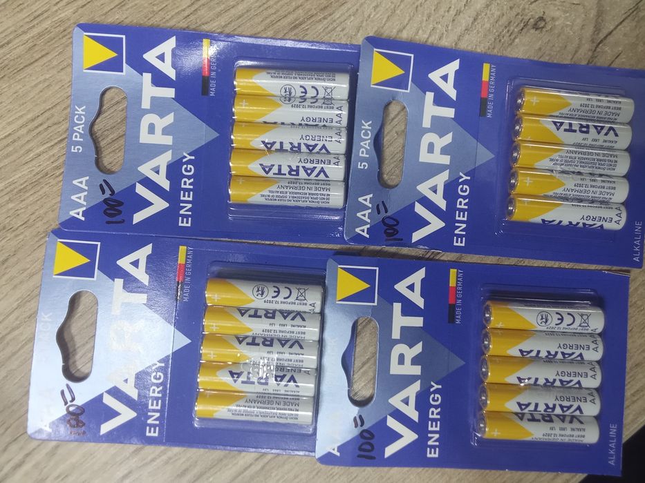 Батарейки ААА 5шт Varta Made in Germany