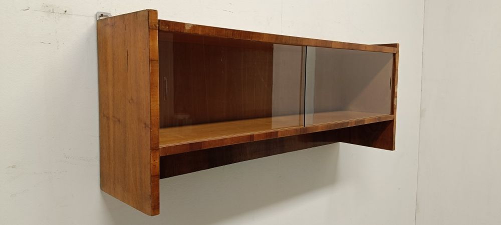 półka wisząca PRL witrynka przeszklona do kuchni pokoju vintage design