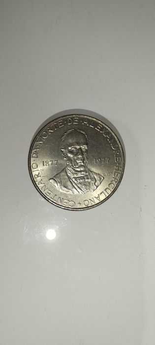 Moeda 25 escudos de 1977 Centenário da morte de Alexandre Herculano