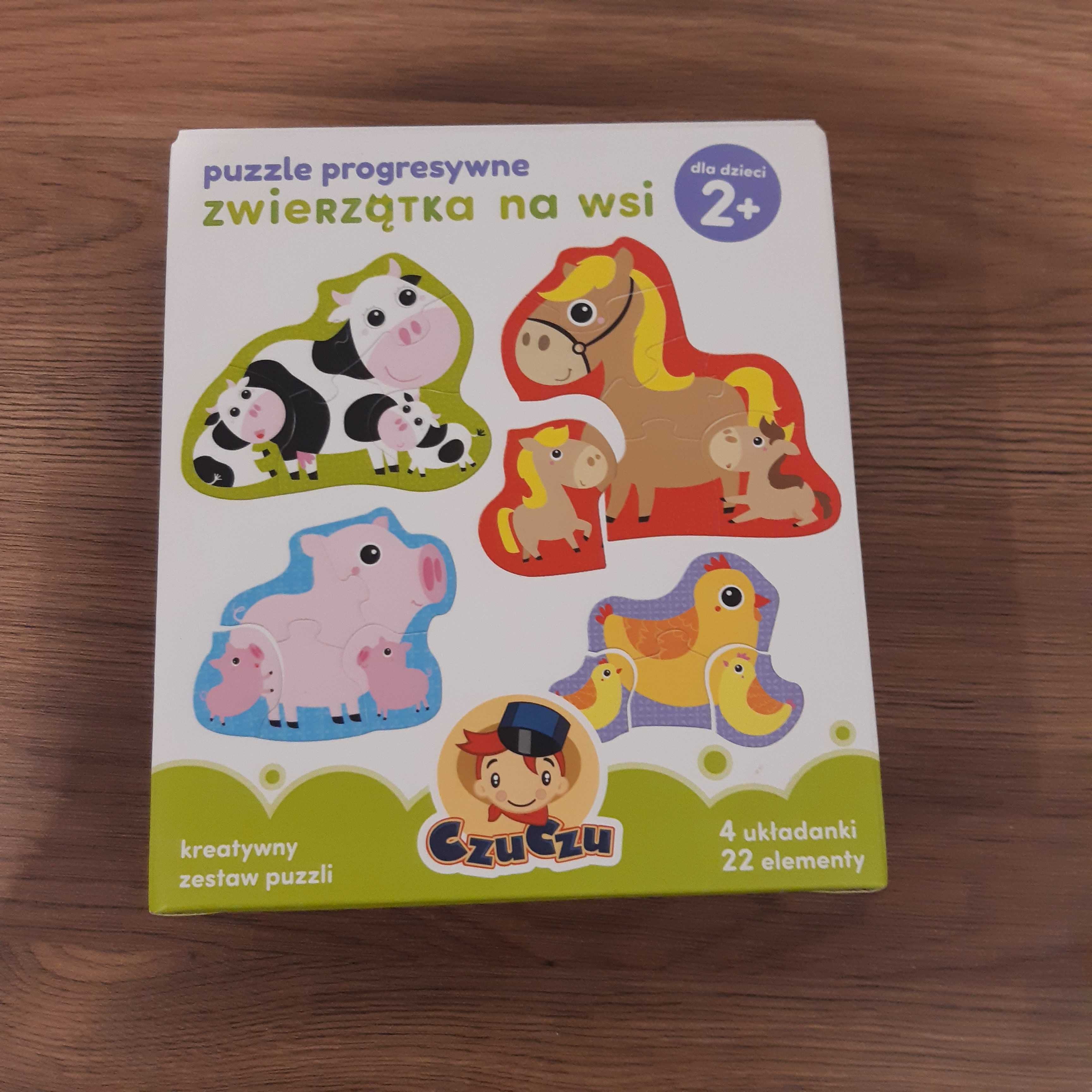 Puzzle CzuCzu progresywne Zwierzatka na wsi 2+ Środa Wielkopolska • OLX.pl