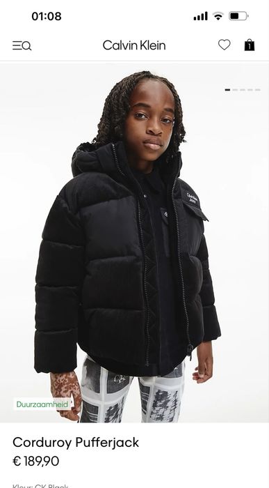 Куртка дитяча calvin klein, розмір 104-110 см