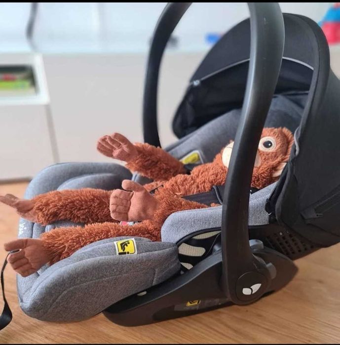 Carrinho De Passeio Joie Chrome Azul +Joie Baby Cadeira Auto I-level + base Isofix cor Gray