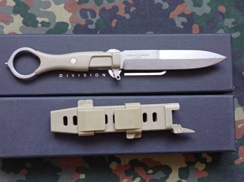 Туристичний мисливський ніж Extrema Ratio Misericordia Desert Olive 23см тактичний похідний ніж,гравіюння Extrema Ratio,ножни кріплення MOLLE