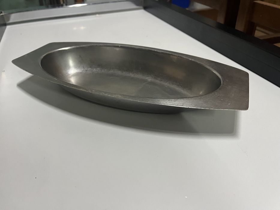 Taças ovais em inox para restauração conjunto de 8 unidades
