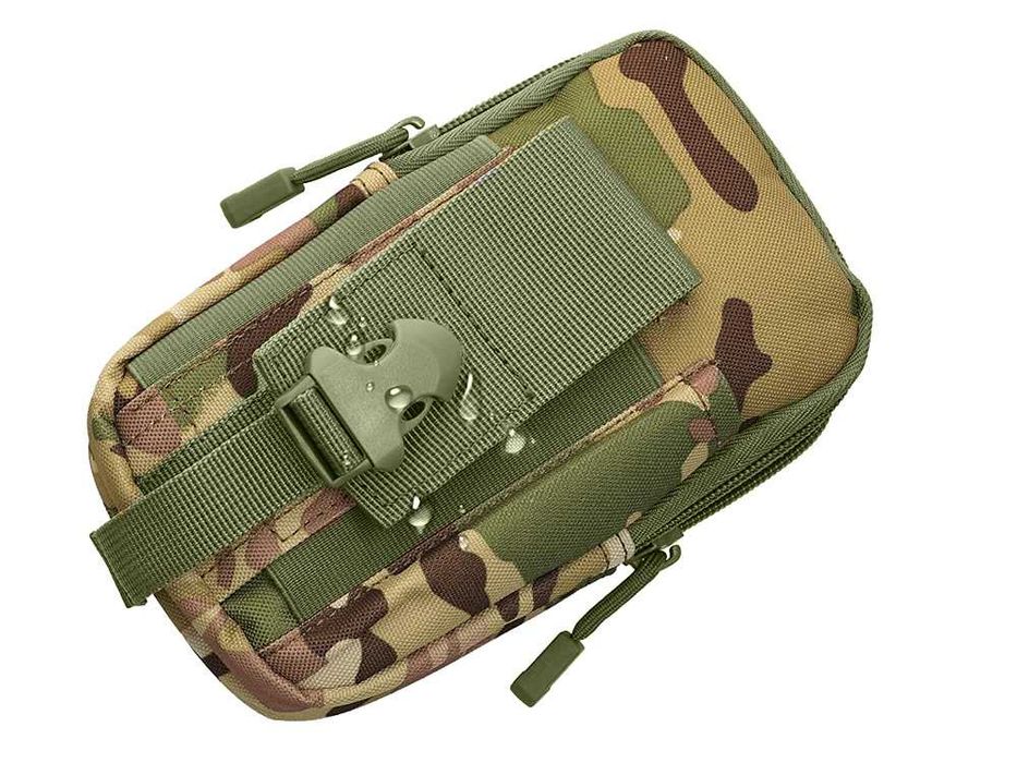 Saszetka na pas taktyczna turystyka nerka wojsko kieszeń zielone moro