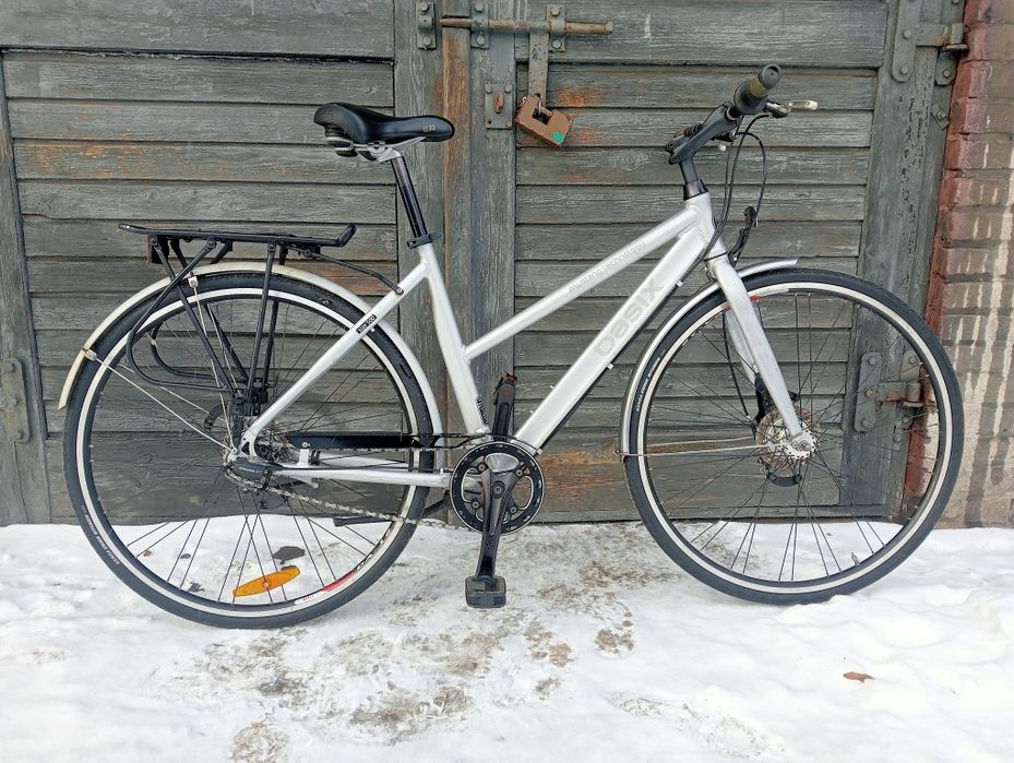 Rower damka damski aluminiowy Basix koła 28