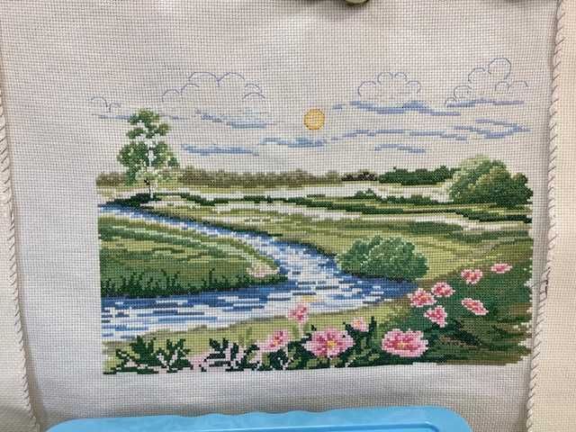 4 Quadro ponto cruz feito á mão