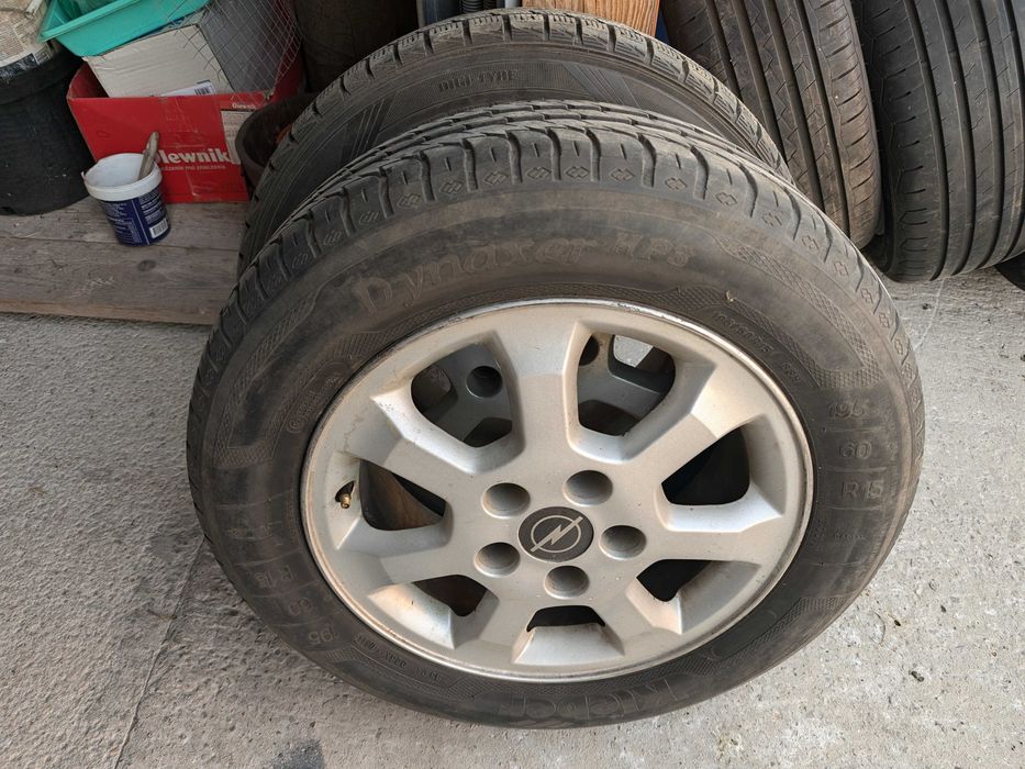 4 x koła felgi Opel Astra H 15 cali 5x110 opony 2 x letnie Kleber i 2 x zimowe Dunlop