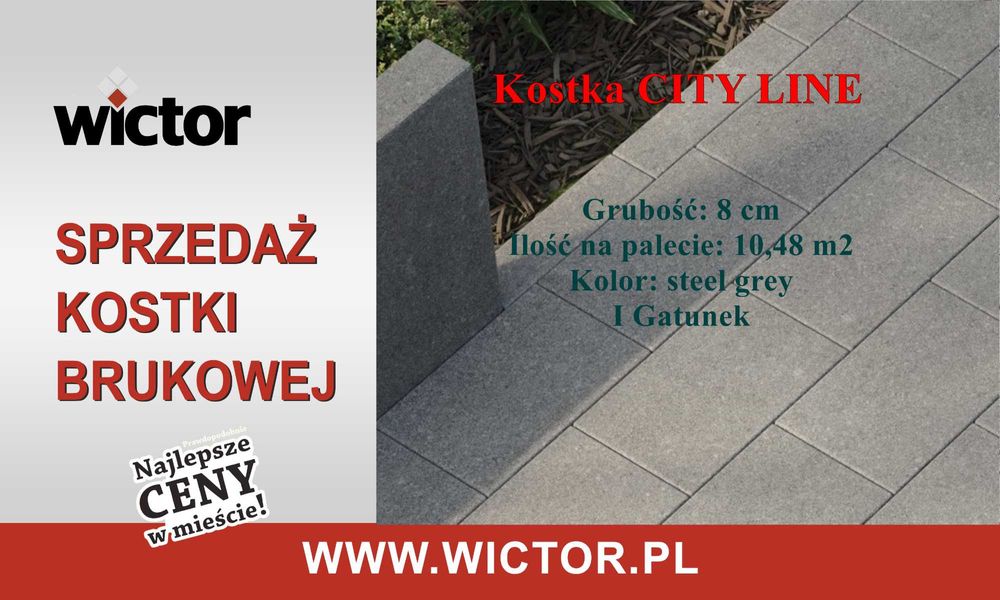 Kostka brukowa CITY LINE BRUK - sprzedaż kostki brukowej %